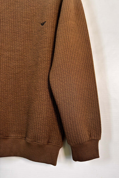 Emporio Armani  Cotton knitted Sweatshirt - Dark Brown