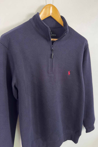 Ralph Lauren Premium Thermal Mock - Navy Blue