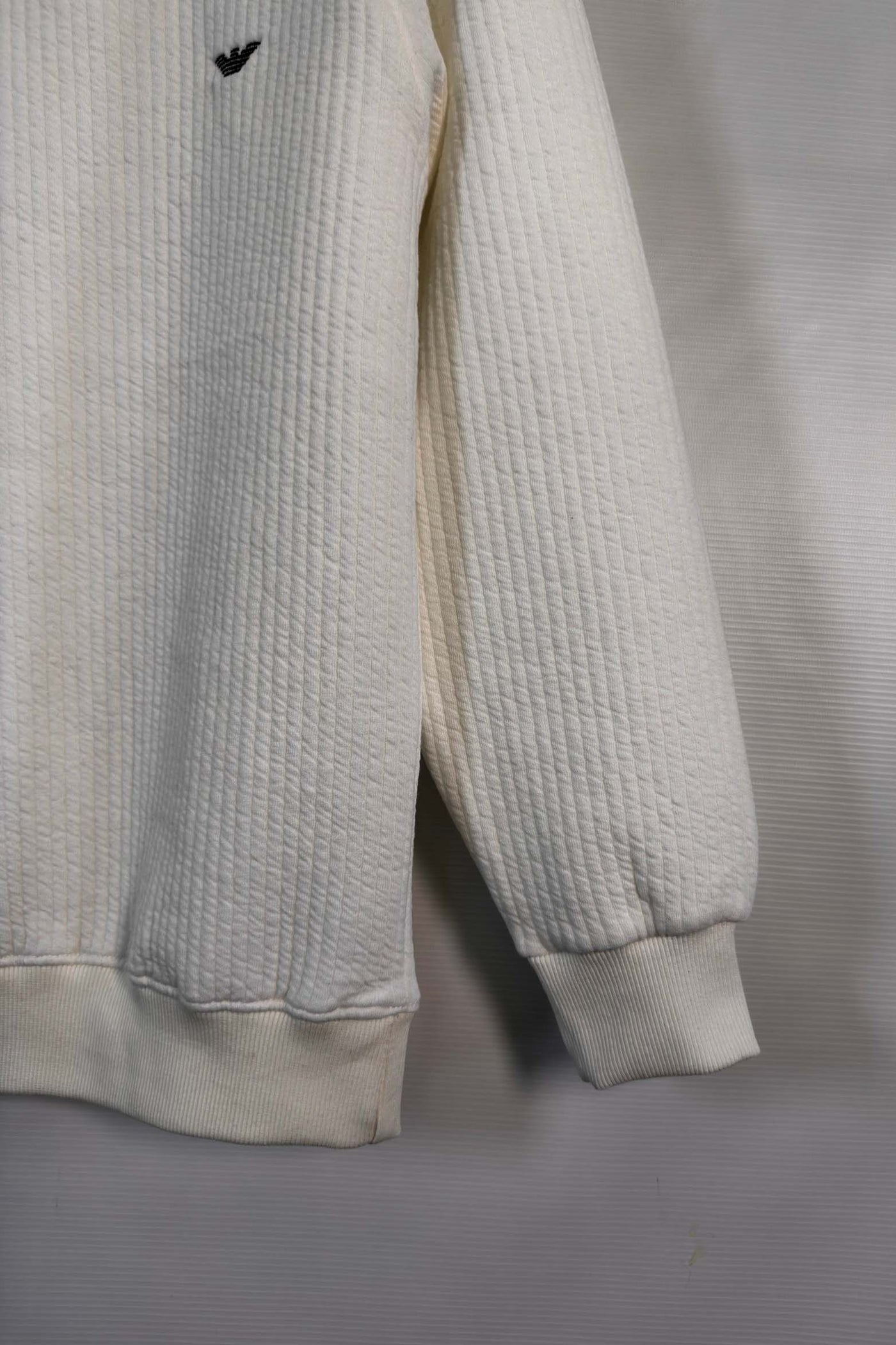 Emporio Armani  Cotton knitted Sweatshirt - White