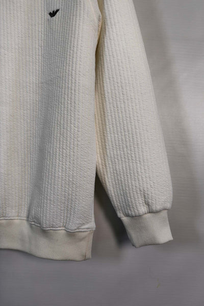 Emporio Armani  Cotton knitted Sweatshirt - White