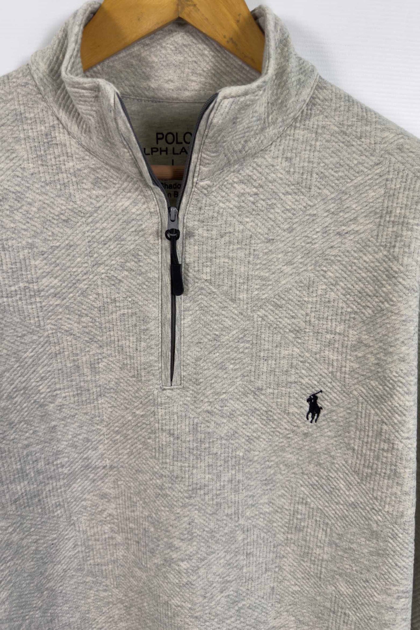 Ralph Lauren Premium Thermal Mock - Light Gray