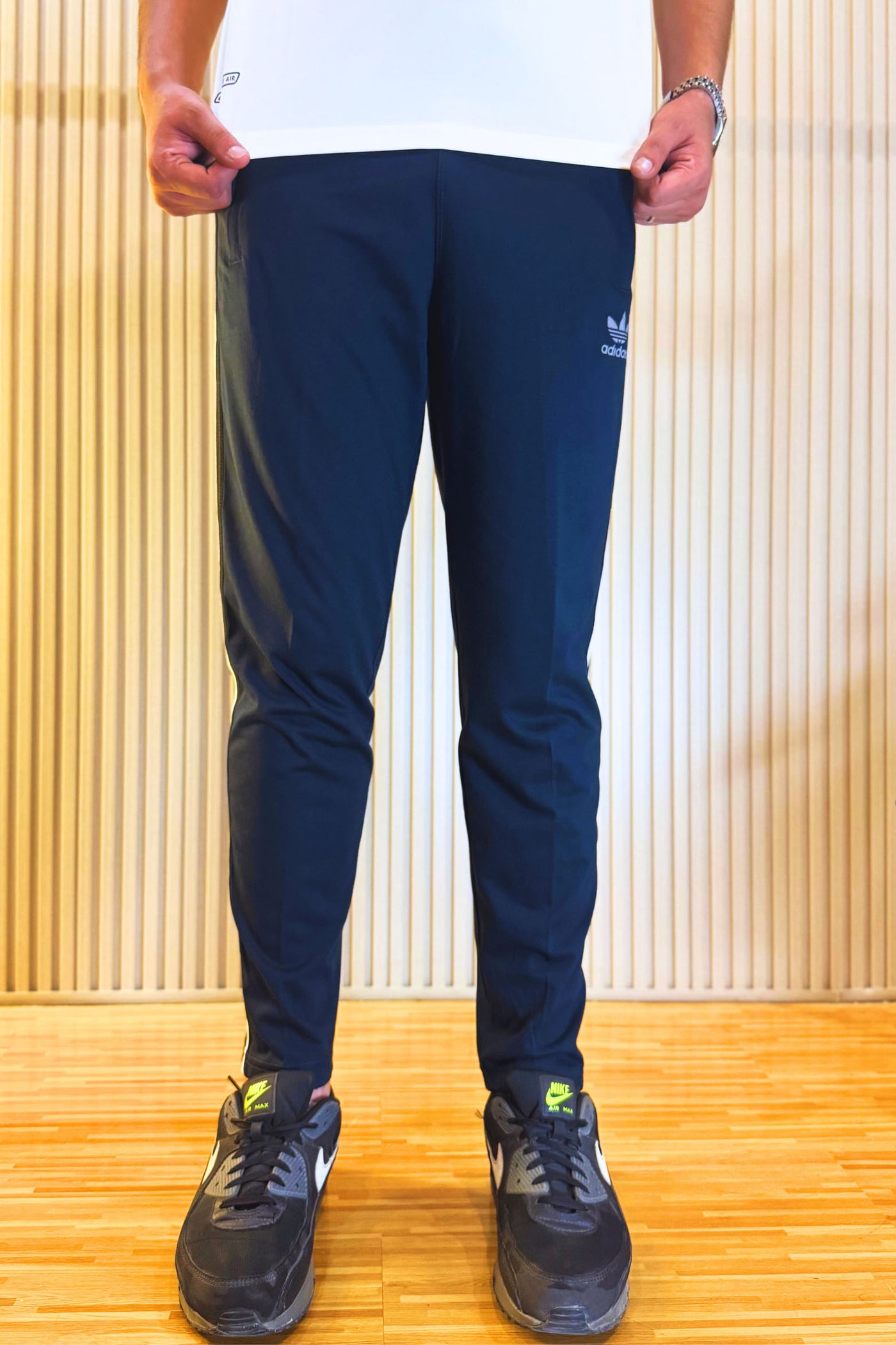 Adidas Midnight Blue Regular Fit Trouser with 3 Stripes