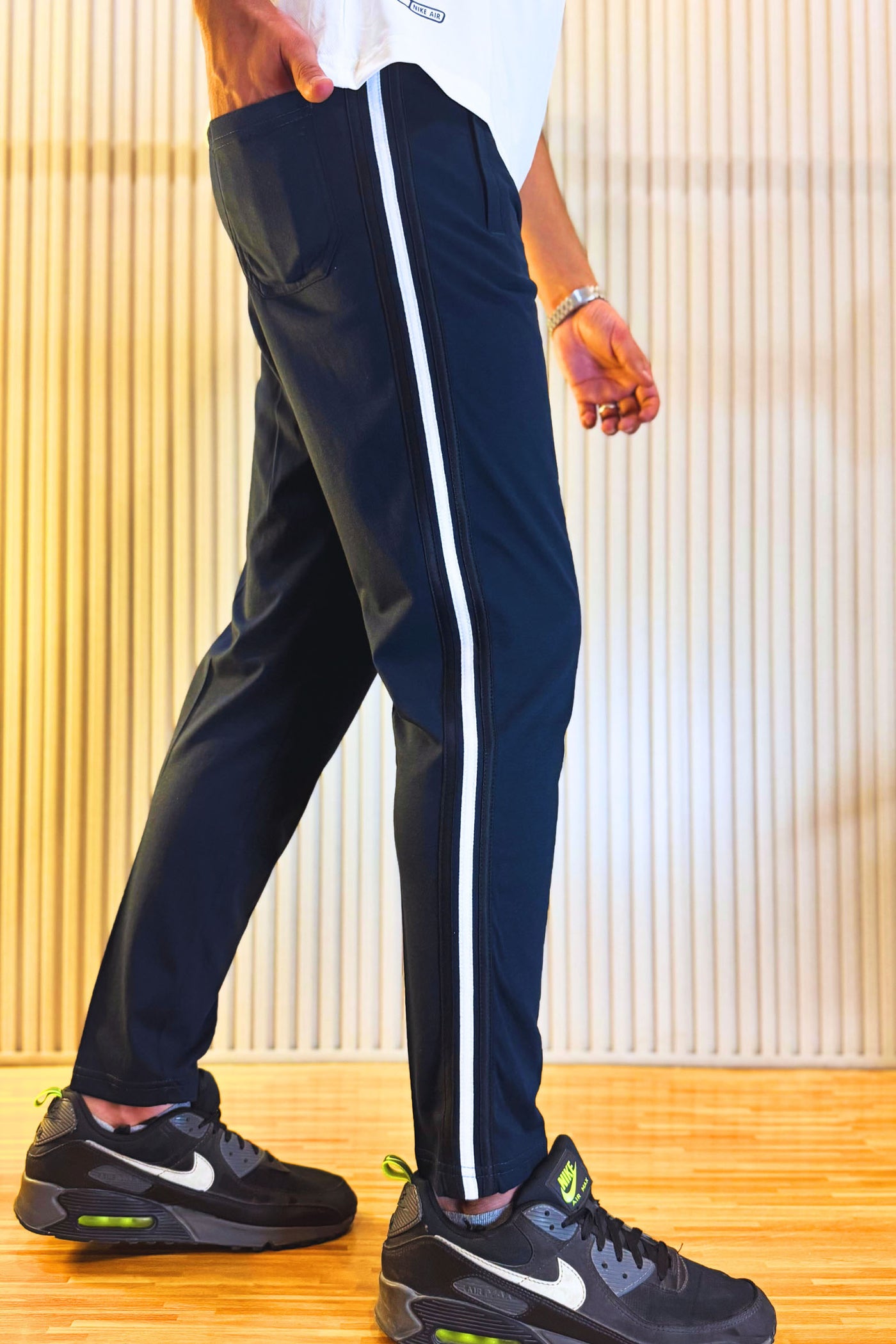 Adidas Midnight Blue Regular Fit Trouser with 3 Stripes