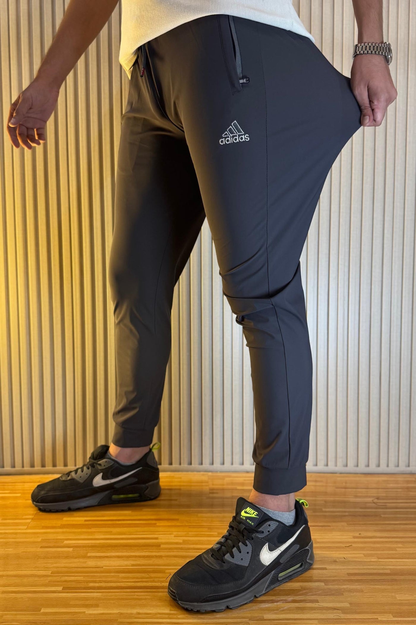 Adidas Gray Ice cool Spandex Trouser