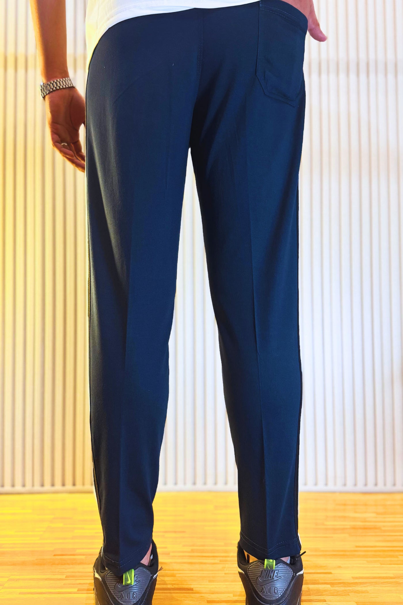 Adidas Midnight Blue Regular Fit Trouser with 3 Stripes