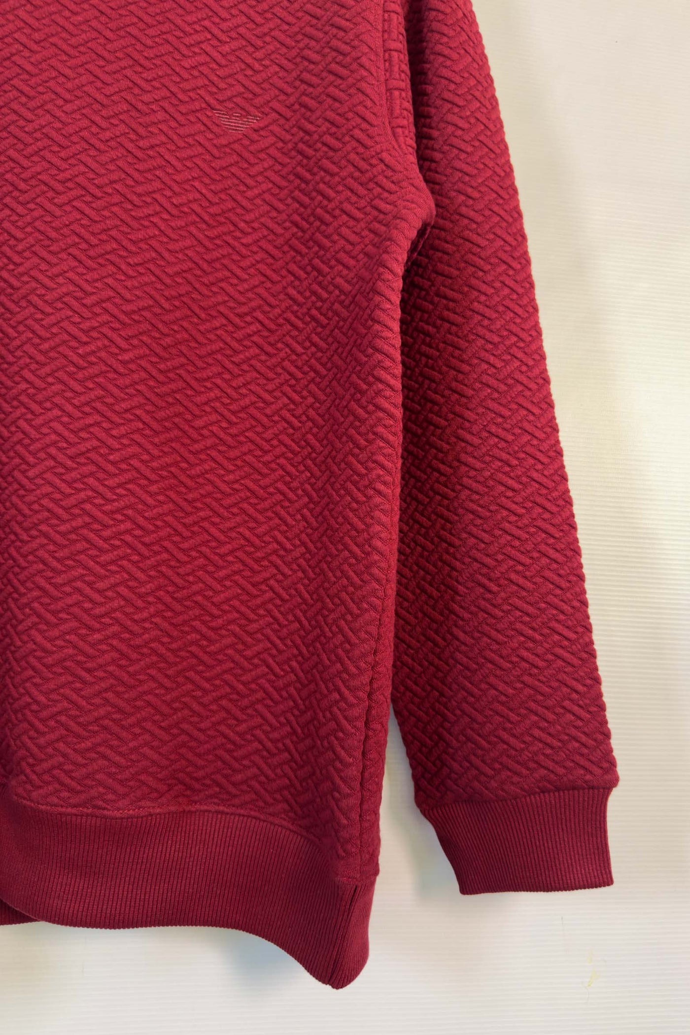 Emporio Armani  Cotton knitted Sweatshirt - Maroon