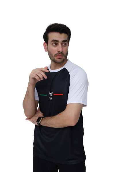 Boss Raglan Track Suit – Black/white/Black