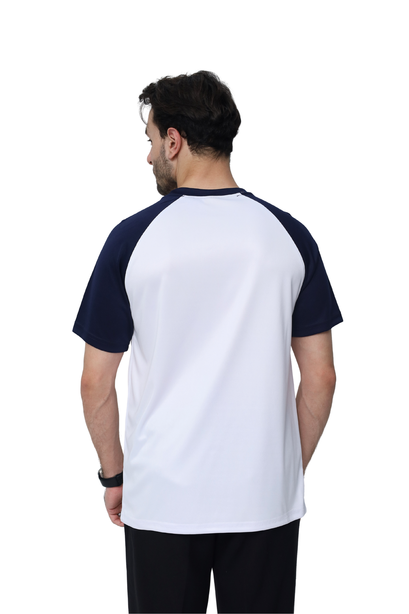 Boss Raglan Track Suit – White/Navy/Black