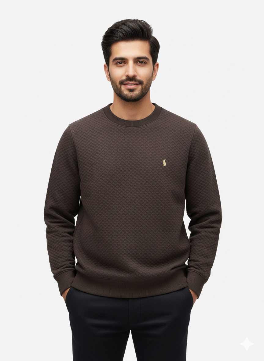 Ralph Lauren  Knitted Sweatshirt –  Dark Brown