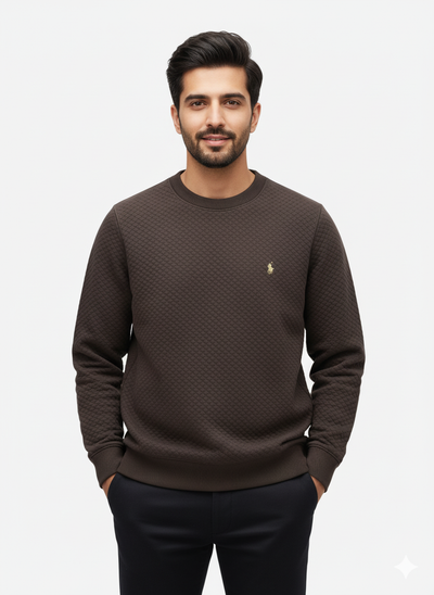 Ralph Lauren  Knitted Sweatshirt –  Dark Brown