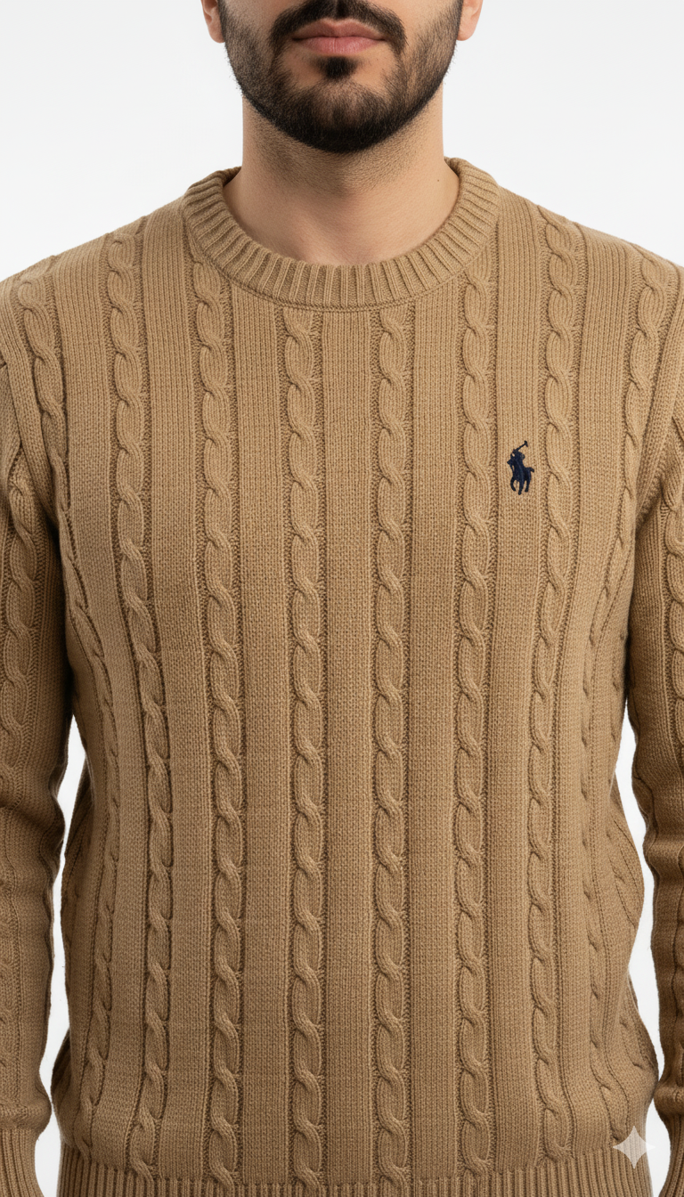 Polo Knitted Cashmere Imported - Beige