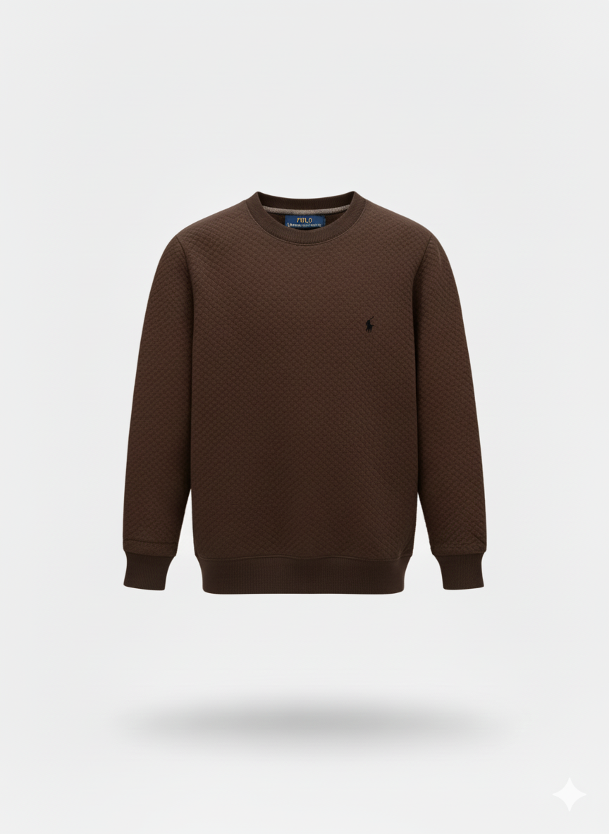 Ralph Lauren  Knitted Sweatshirt –  Chocolate Brown