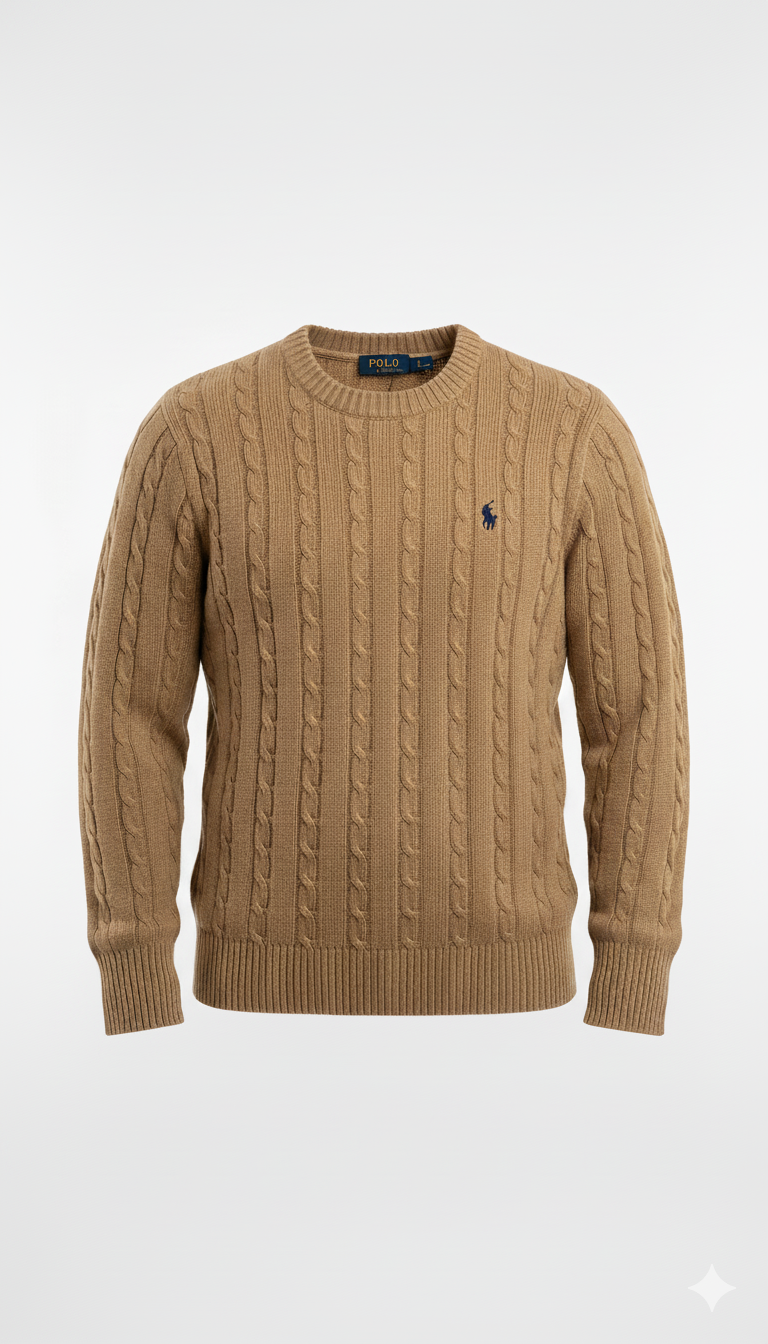 Polo Knitted Cashmere Imported - Beige