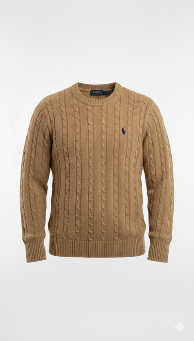 Polo Knitted Cashmere Imported - Beige