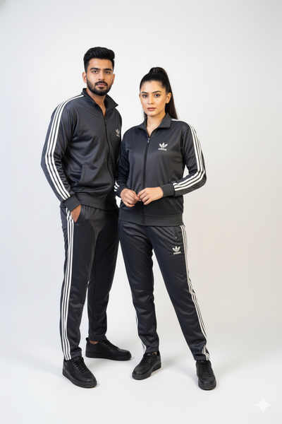 Adidas Premium Trinda Fleece Tracksuit - Gray