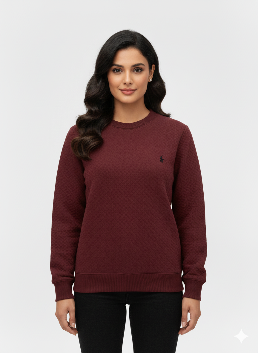 Ralph Lauren  Knitted Sweatshirt –  Red wine