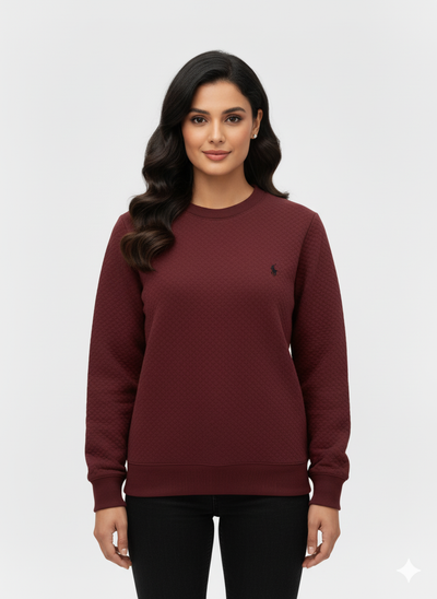 Ralph Lauren  Knitted Sweatshirt –  Red wine