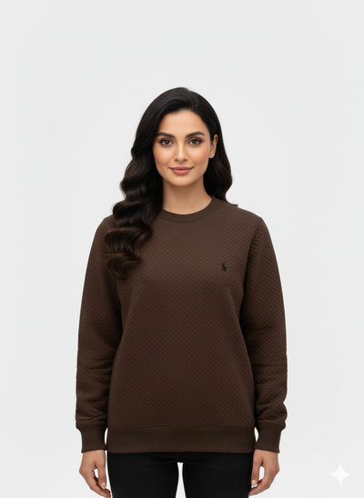 Ralph Lauren  Knitted Sweatshirt –  Chocolate Brown