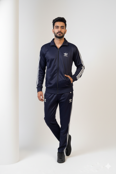Adidas Premium Trinda Fleece Tracksuit - Navy Blue