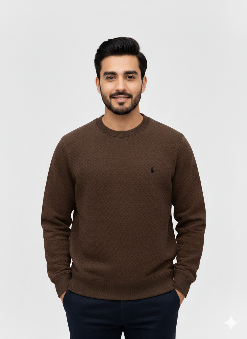 Ralph Lauren  Knitted Sweatshirt –  Chocolate Brown