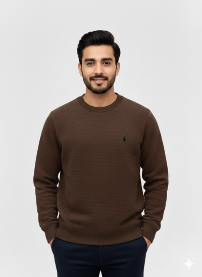 Ralph Lauren  Knitted Sweatshirt –  Chocolate Brown