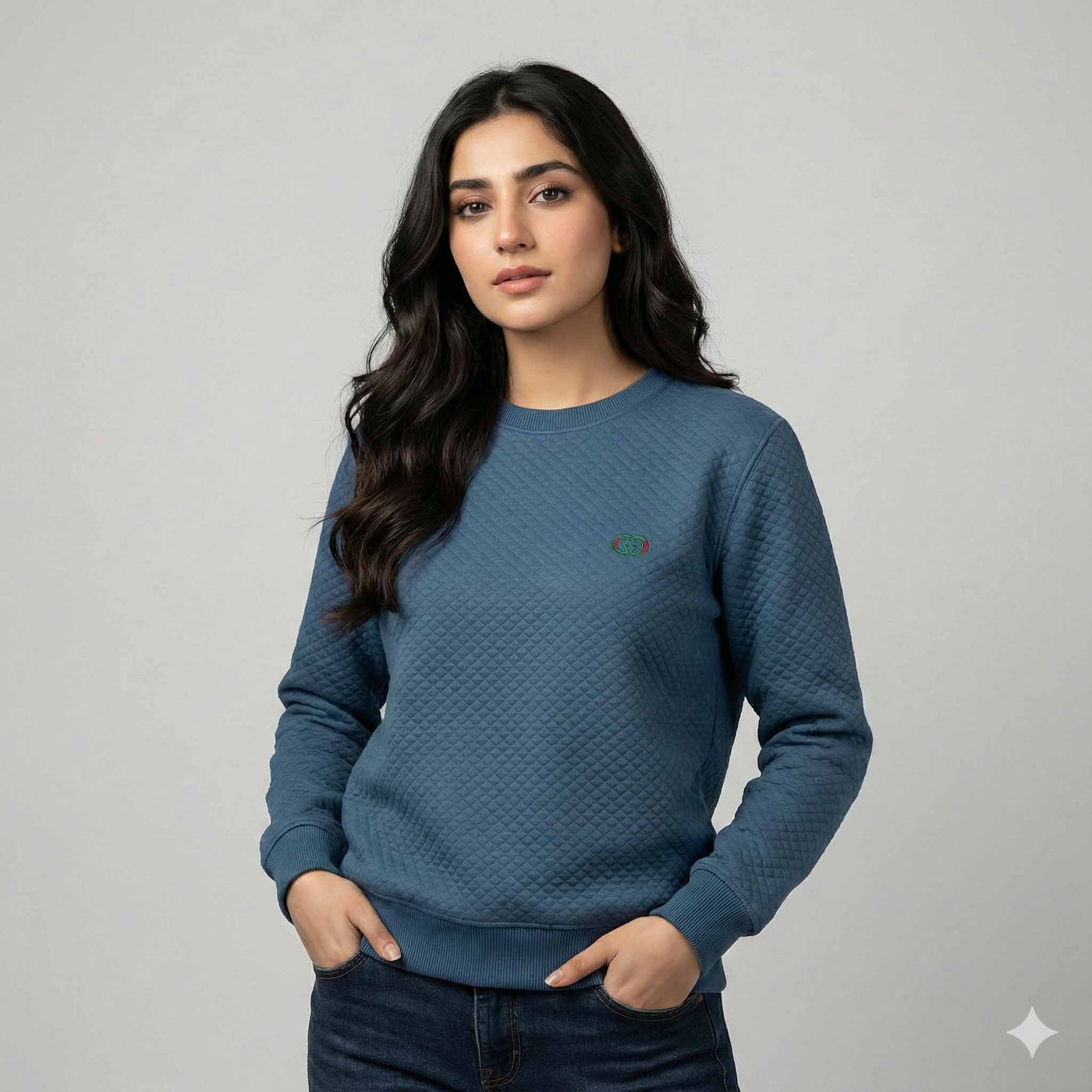 Gucci  Knitted Sweatshirt –  Emerald Blue