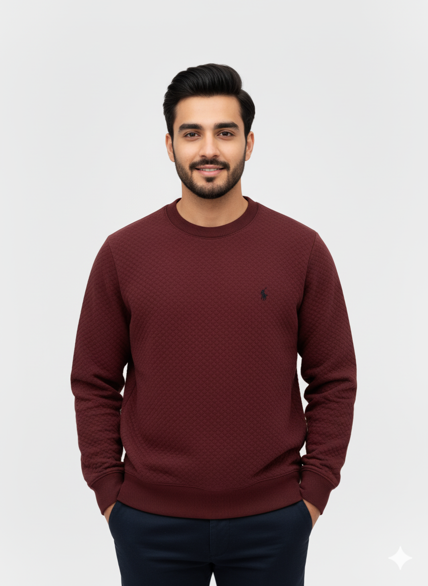 Ralph Lauren  Knitted Sweatshirt –  Red wine