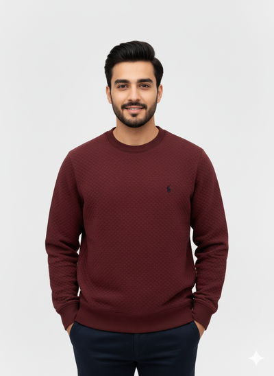 Ralph Lauren  Knitted Sweatshirt –  Red wine