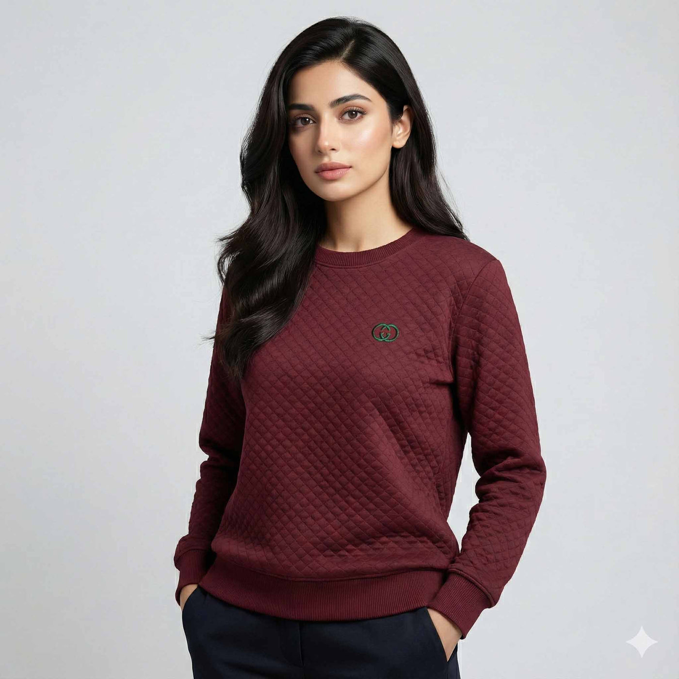Gucci  Knitted Sweatshirt – Red Wine
