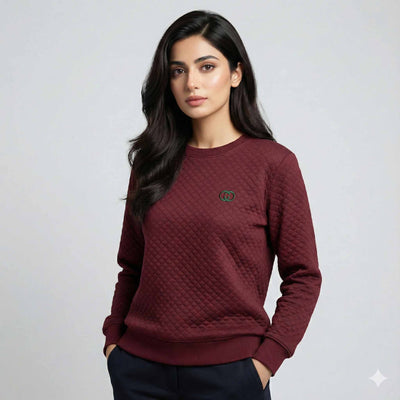 Gucci  Knitted Sweatshirt – Red Wine