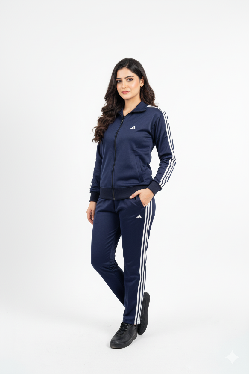 Adidas Premium Tracksuit - Navy Blue