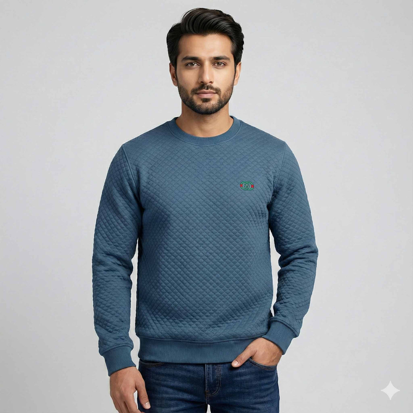 Gucci  Knitted Sweatshirt –  Emerald Blue