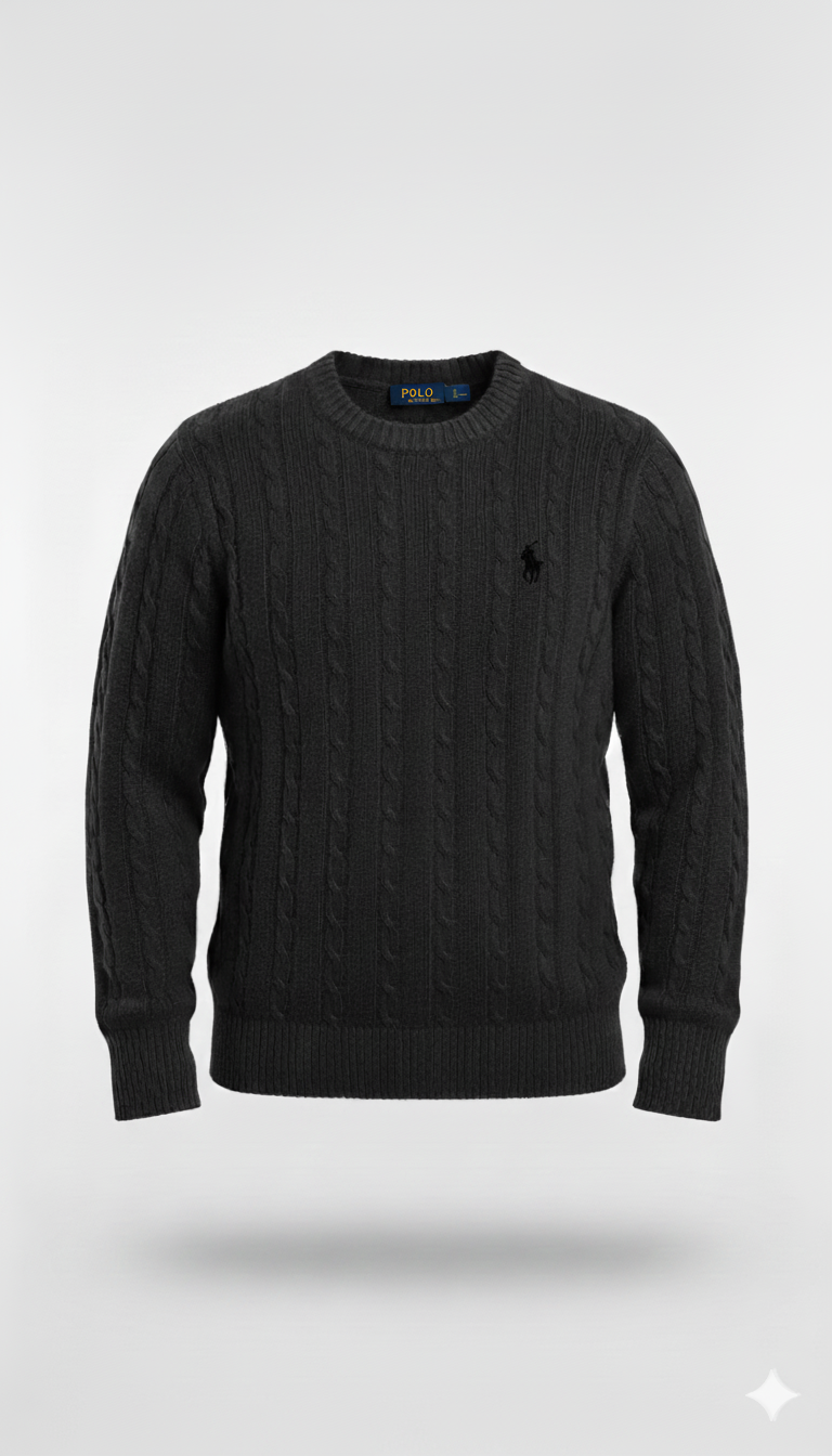 Polo Knitted Cashmere Imported - Gray