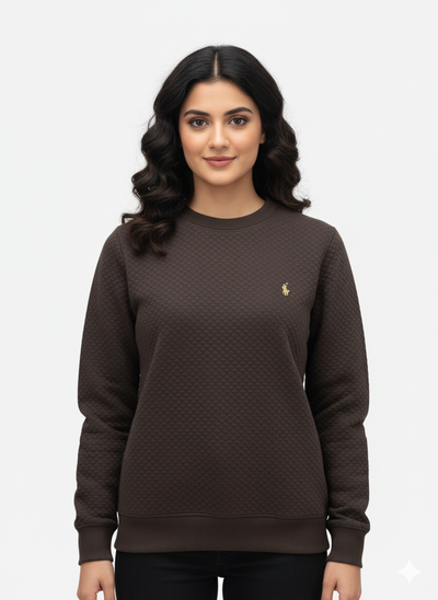 Ralph Lauren  Knitted Sweatshirt –  Dark Brown