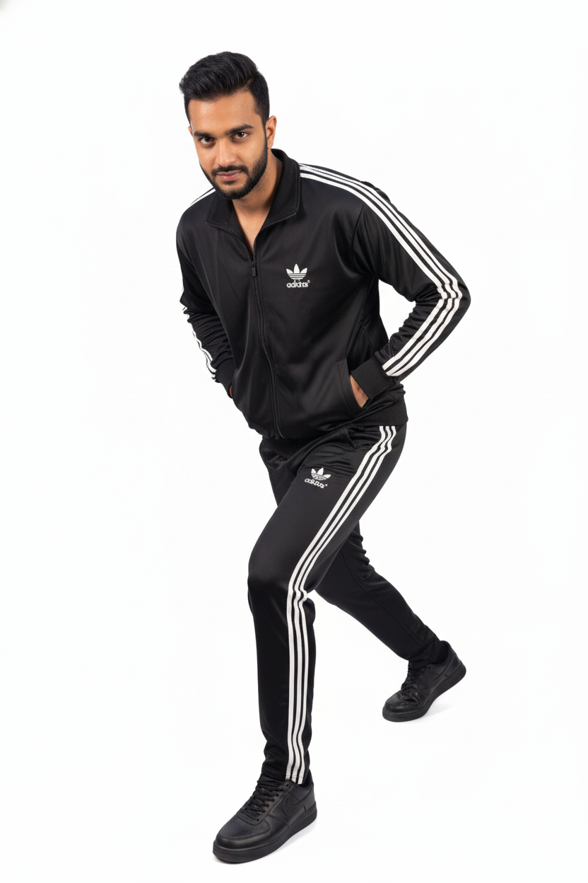 Adidas Premium Trinda Fleece Tracksuit - Black