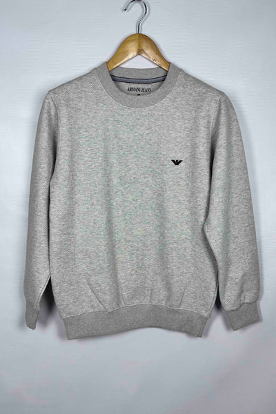 Emporio Armani 100% Cotton Sweatshirt - Light Gray