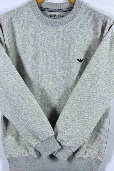 Emporio Armani 100% Cotton Sweatshirt - Light Gray