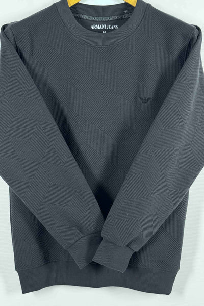 Emporio Armani 100% Cotton Sweatshirt - Dark Gray
