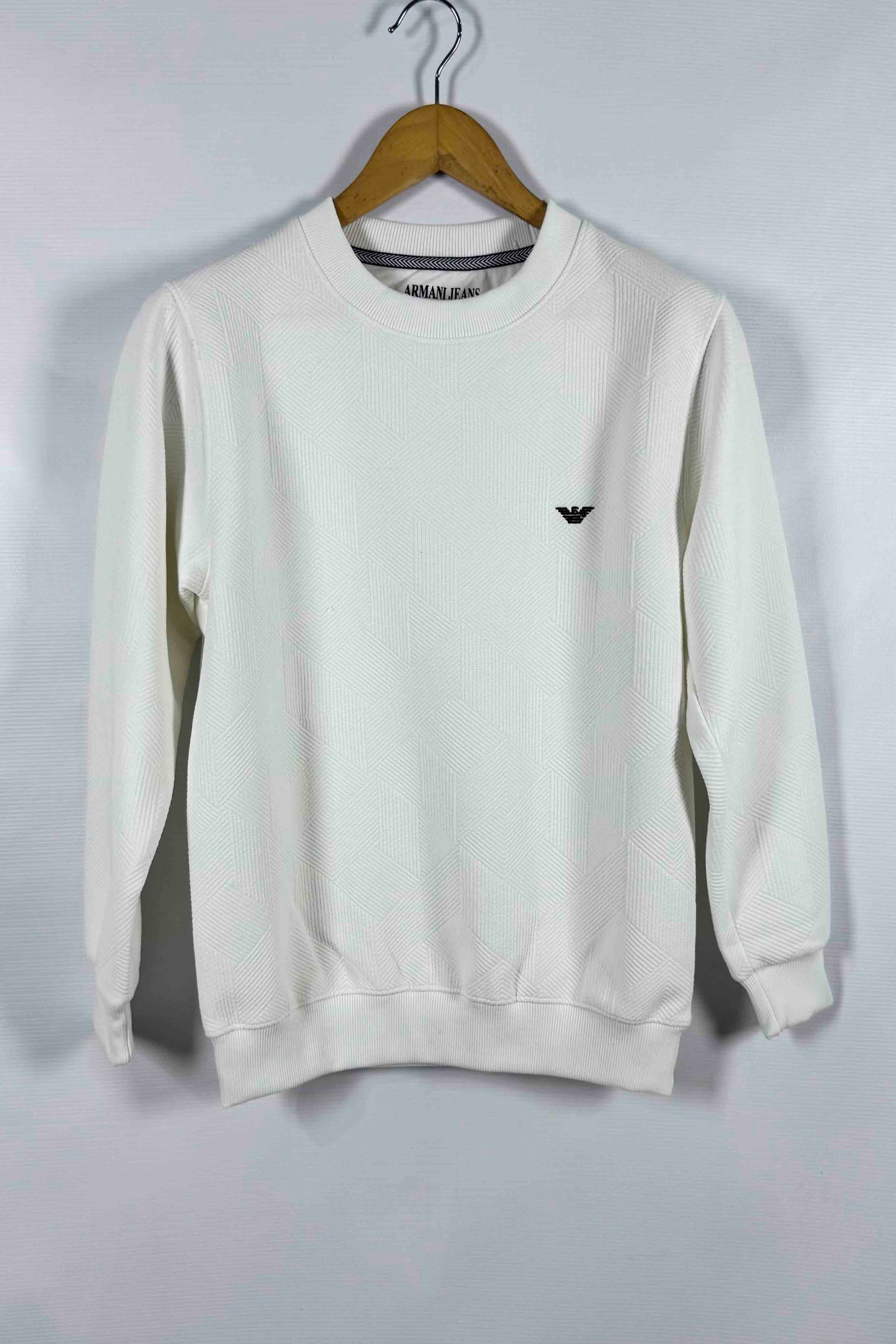 Emporio Armani 100% Cotton Sweatshirt - White