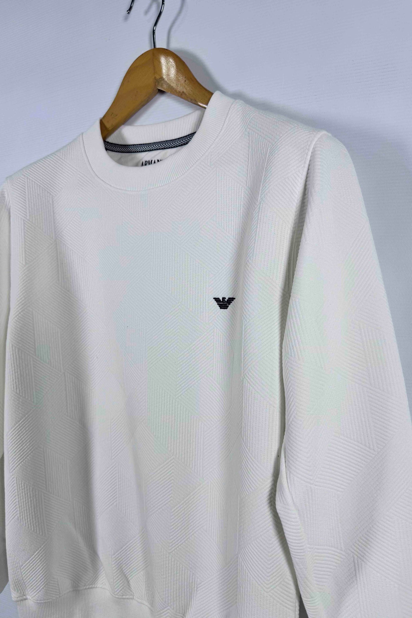 Emporio Armani 100% Cotton Sweatshirt - White