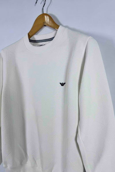 Emporio Armani 100% Cotton Sweatshirt - White