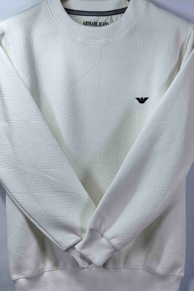 Emporio Armani 100% Cotton Sweatshirt - White