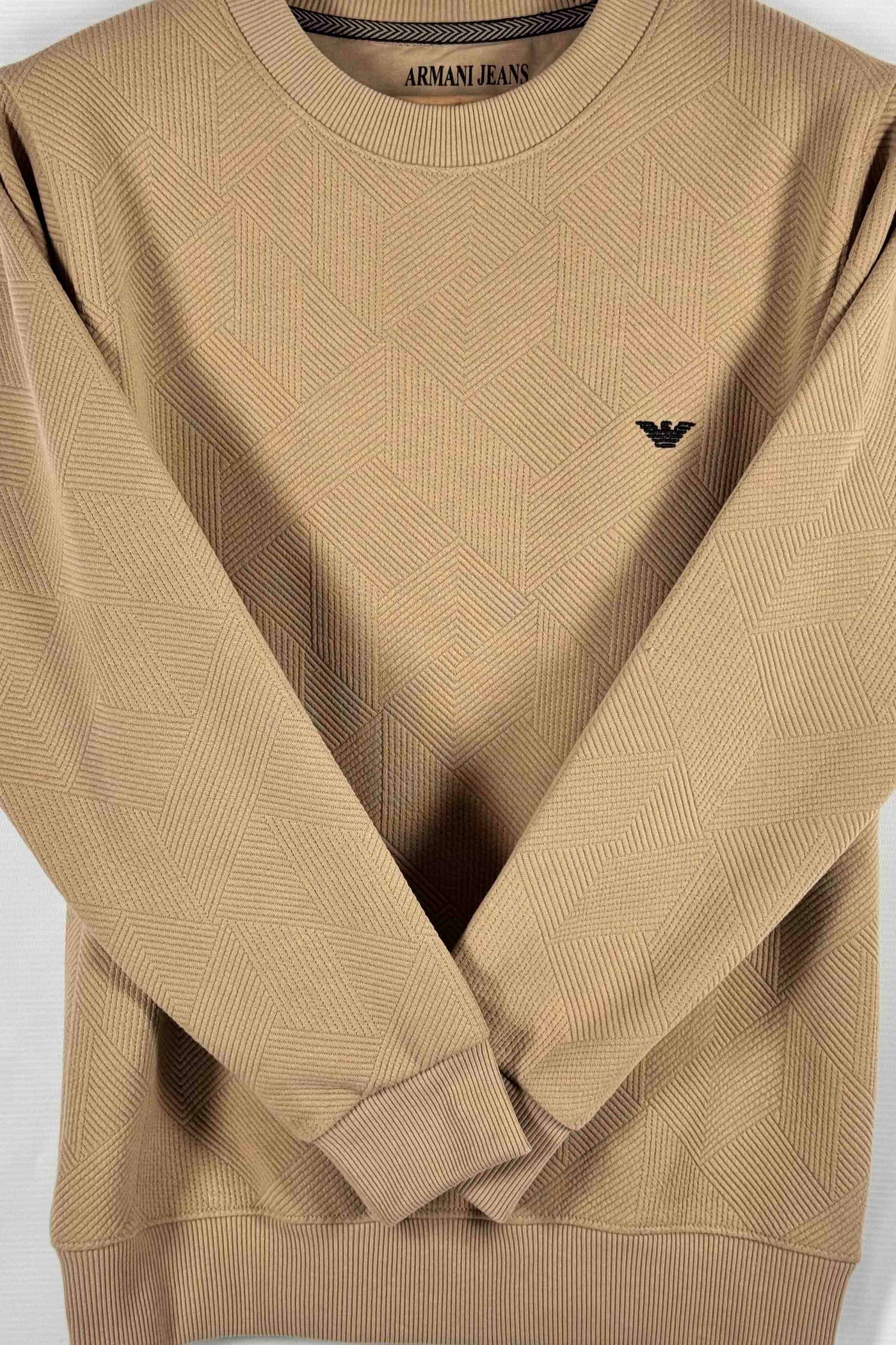 Emporio Armani 100% Cotton Sweatshirt - Beige