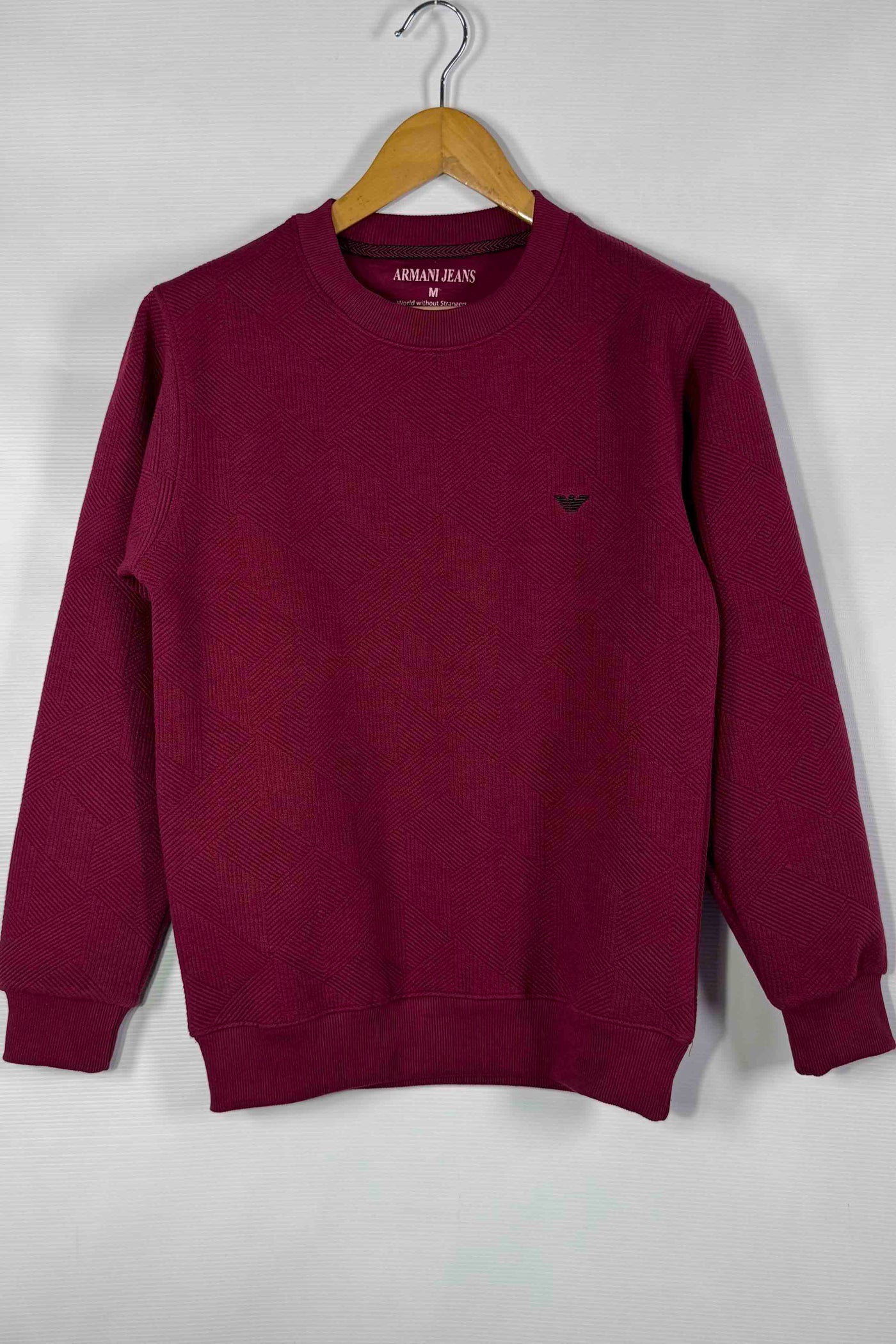 Emporio Armani 100% Cotton Sweatshirt - Maroon