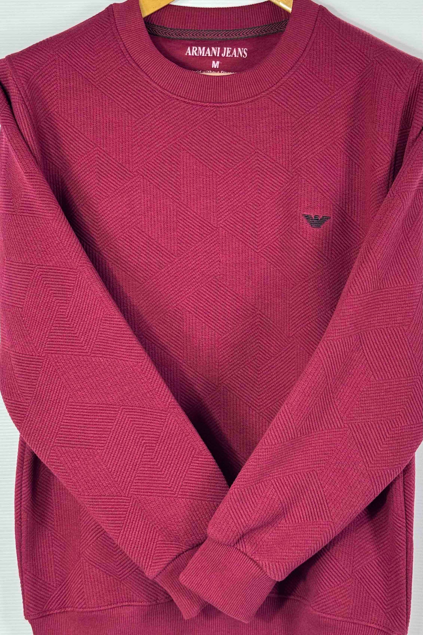 Emporio Armani 100% Cotton Sweatshirt - Maroon