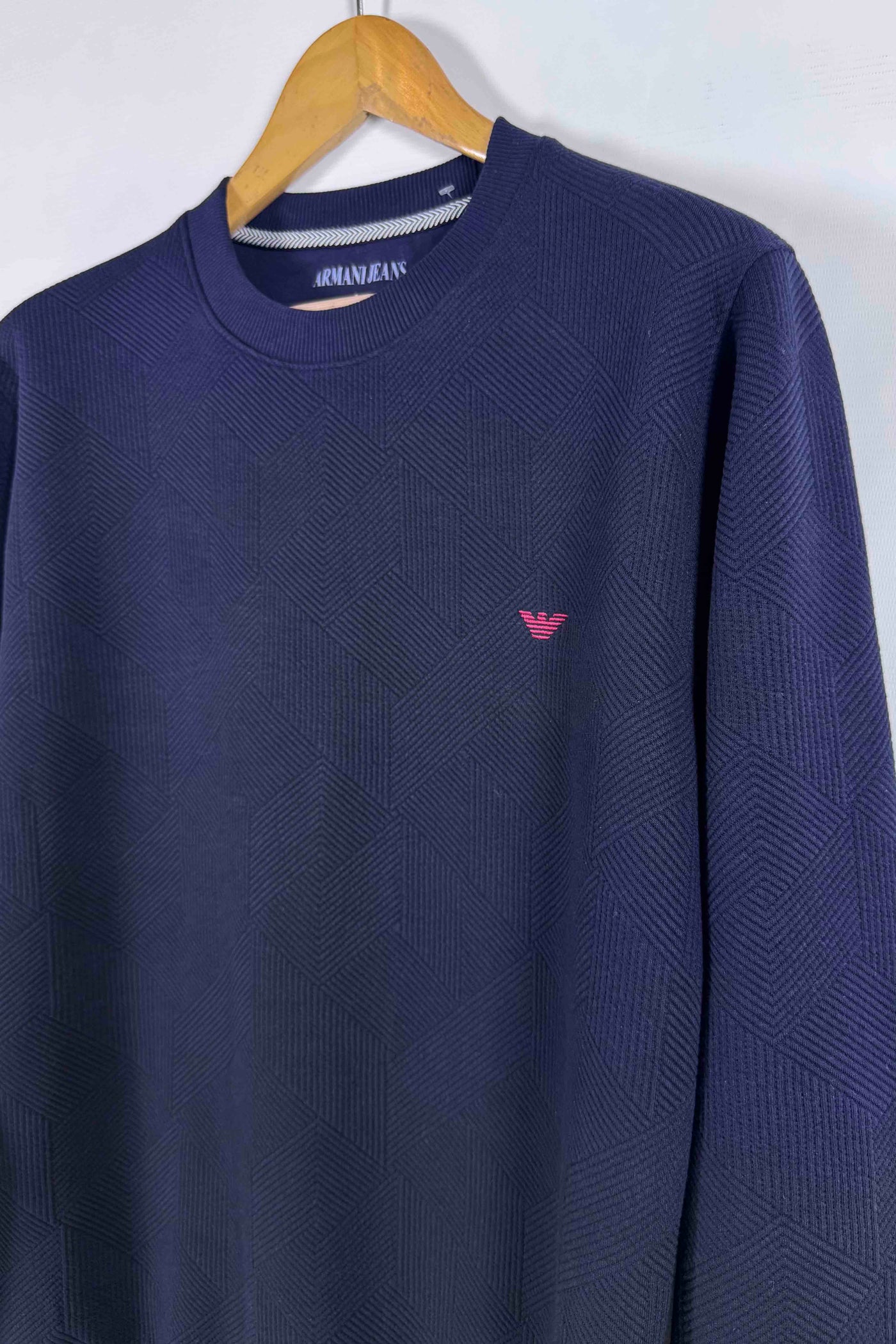 Emporio Armani 100% Cotton Sweatshirt - Navy Blue