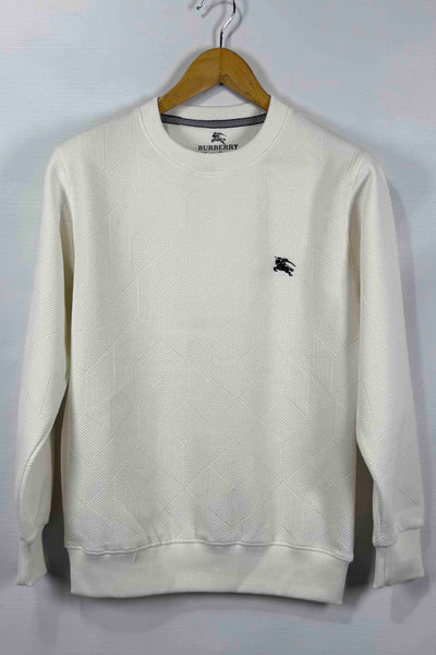 Burberry London 100% Cotton Sweatshirt - White