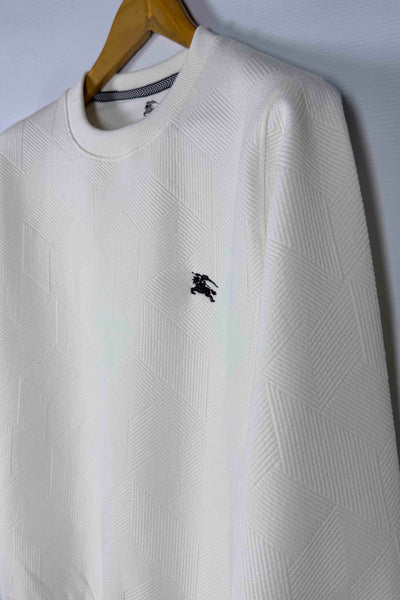 Burberry London 100% Cotton Sweatshirt - White