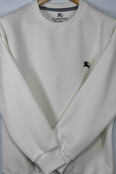 Burberry London 100% Cotton Sweatshirt - White