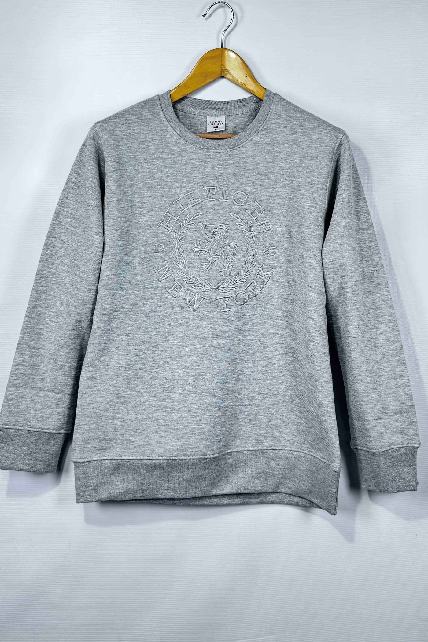 Tommy Hilfiger  Cotton Fleece Sweatshirt - Light Gray